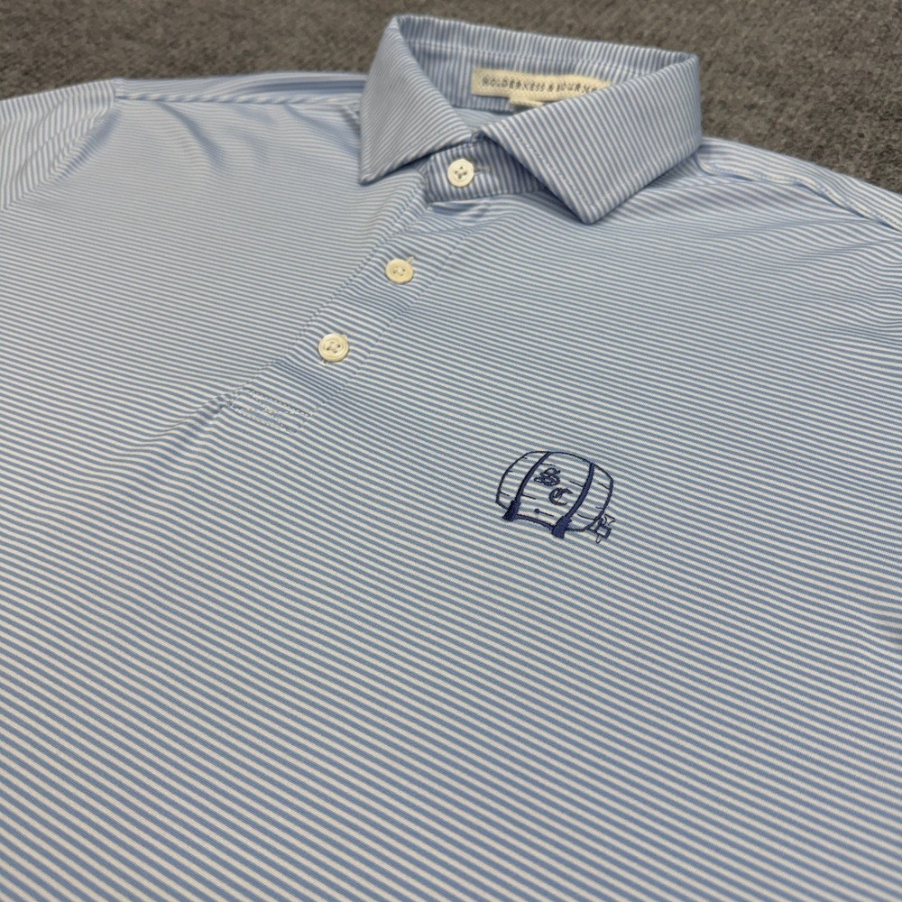 Holderness & Bourne x Sweetens Cove Golf Polo Shirt Mens M Striped The Perkins